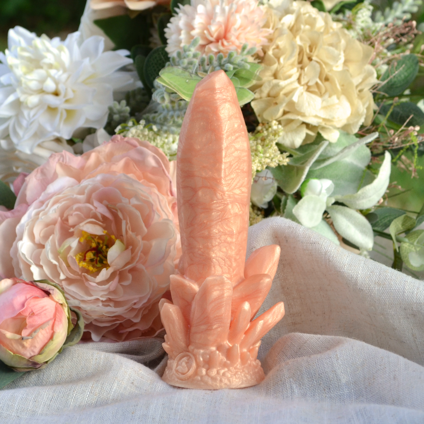 Crystal Sex Toy - Pastel Orange Fairycore - Echo Pearly Peony Fera Daemon Crystal Sex Toy - Pastel Orange Fairycore - Echo Pearly Peony Fera Daemon