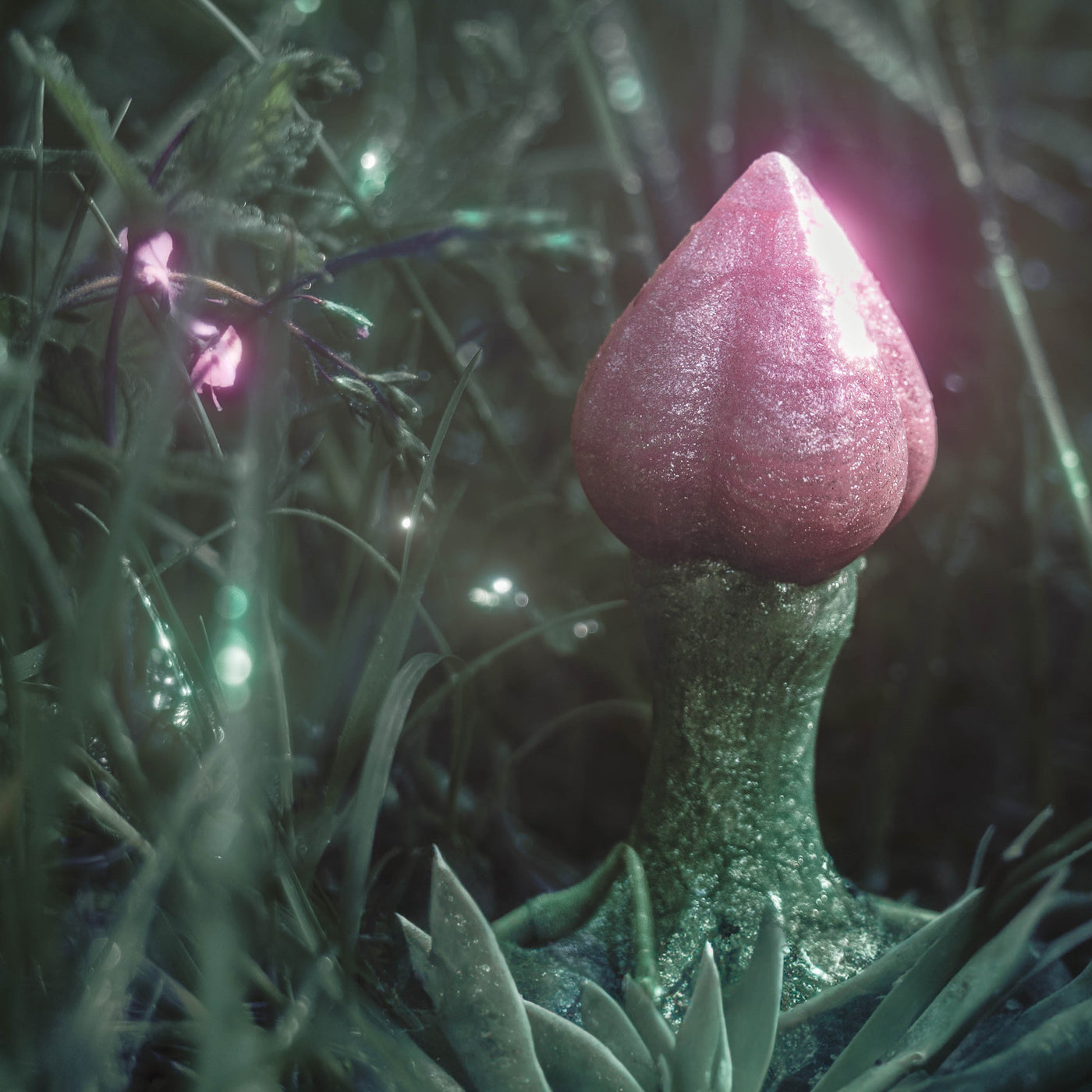 Plug fairycore au design de bouton de fleur rose pastel, la Nymf de Fera Daemon est un sextoy anal fantaisie