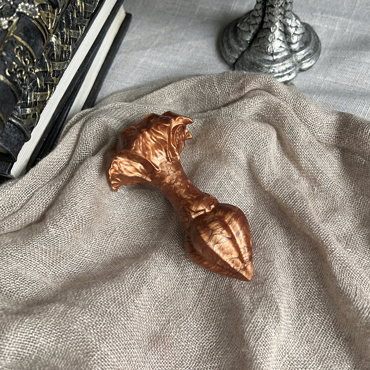 Nymf Plug Antique Mechanism: Copper Steampunk Flower Plug | Fera Daemon