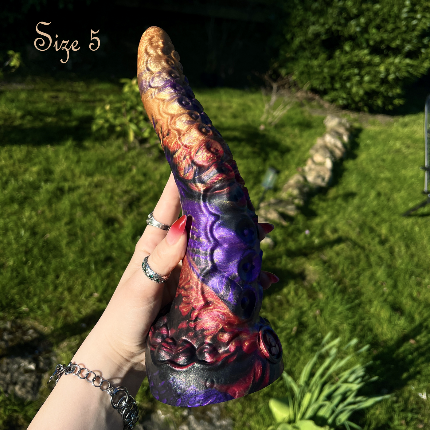 Nea Dragoneye: Gold, Red and Purple Tentacle Dildo | Fera Daemon Nea Dragoneye: Gold, Red and Purple Tentacle Dildo | Fera Daemon