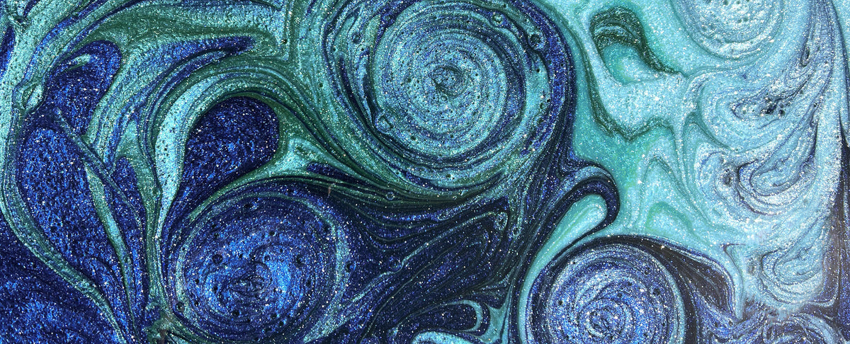 Mélange de silicone et de micas synthétiques multicolores